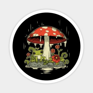 Frog Shroom Shelter Magnet